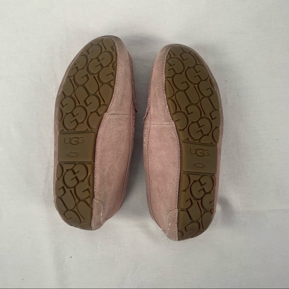 Ugg Ansley Suede Sherpa Lined Slipper in Pink Size 8 - Picture 5 of 6